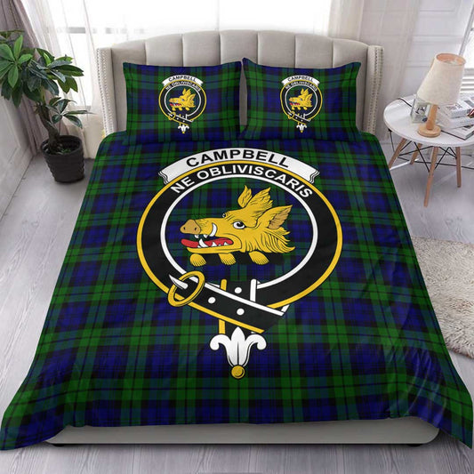 Campbell Modern Tartan Crest Bedding Set