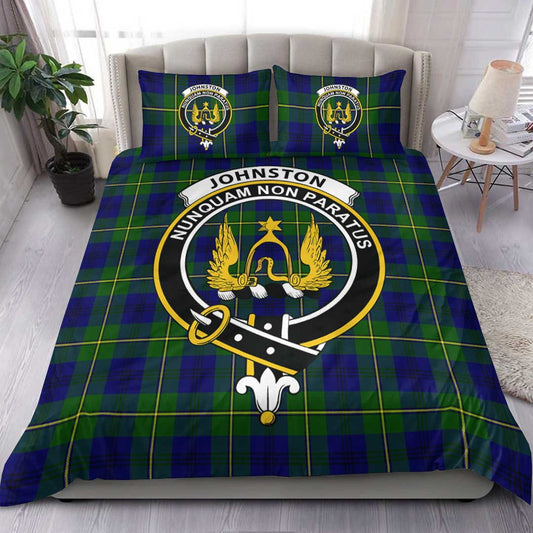 Johnston Modern Tartan Crest Bedding Set