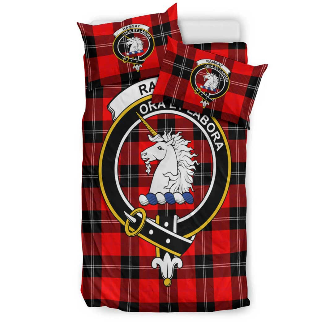 Ramsay Modern Tartan Crest Bedding Set