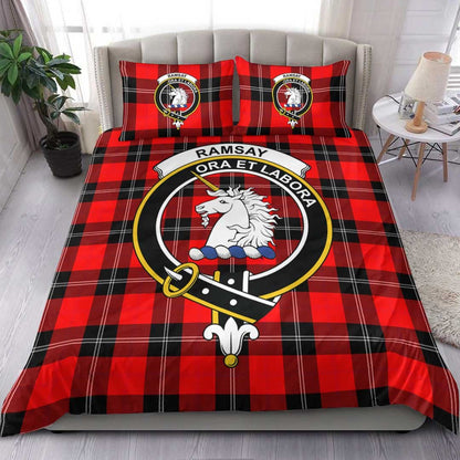 Ramsay Modern Tartan Crest Bedding Set