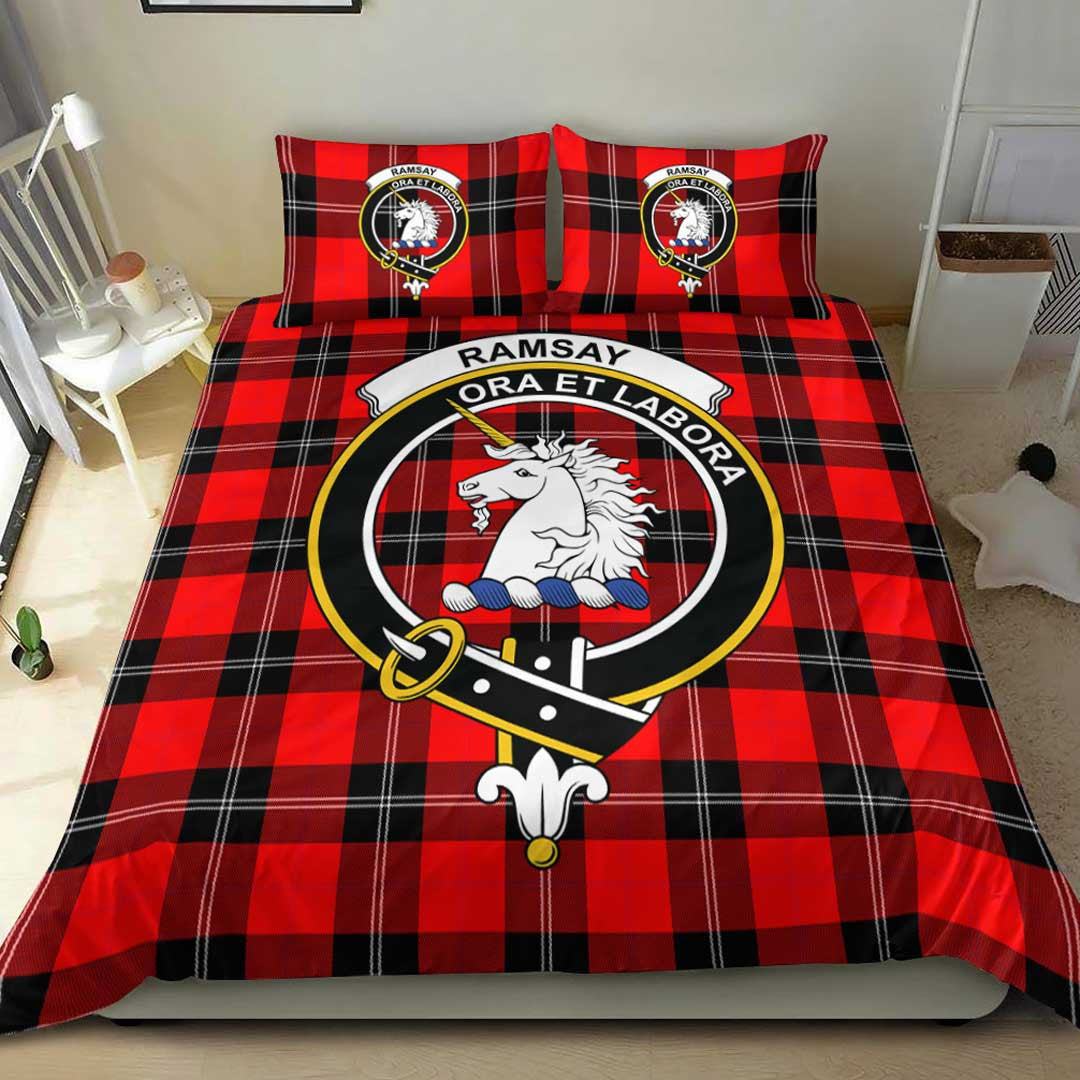 Ramsay Modern Tartan Crest Bedding Set