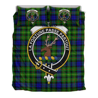 Rollo Modern Tartan Crest Bedding Set