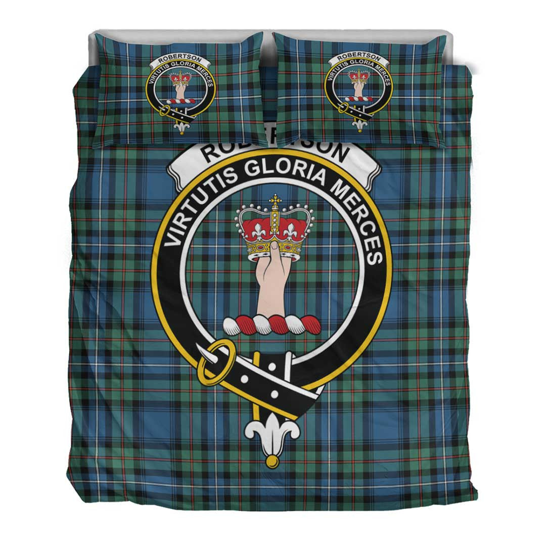 Robertson Hunting Ancient Tartan Crest Bedding Set