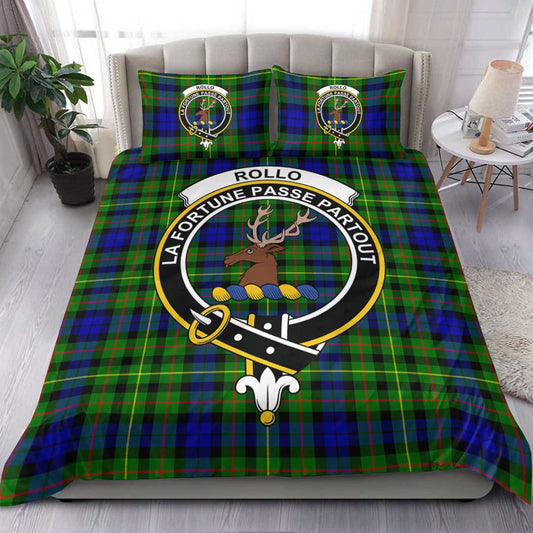 Rollo Modern Tartan Crest Bedding Set