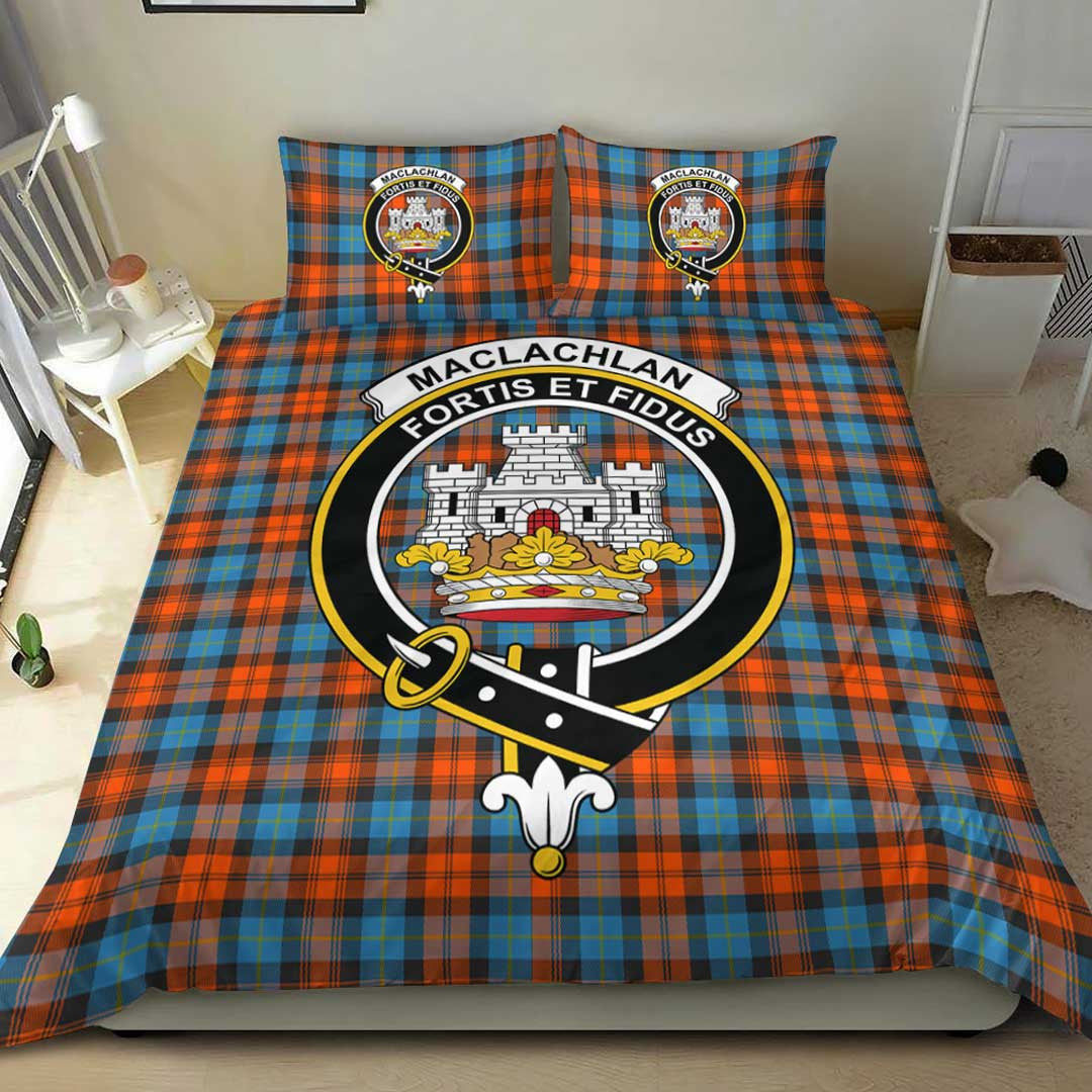 MacLachlan Ancient Tartan Crest Bedding Set