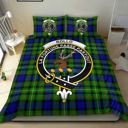 Rollo Modern Tartan Crest Bedding Set