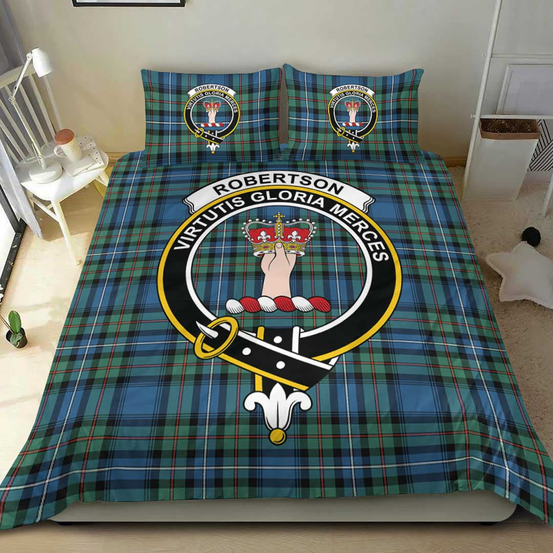 Robertson Hunting Ancient Tartan Crest Bedding Set