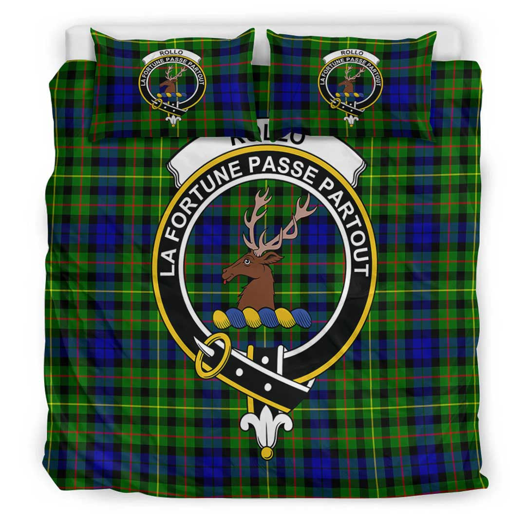 Rollo Modern Tartan Crest Bedding Set