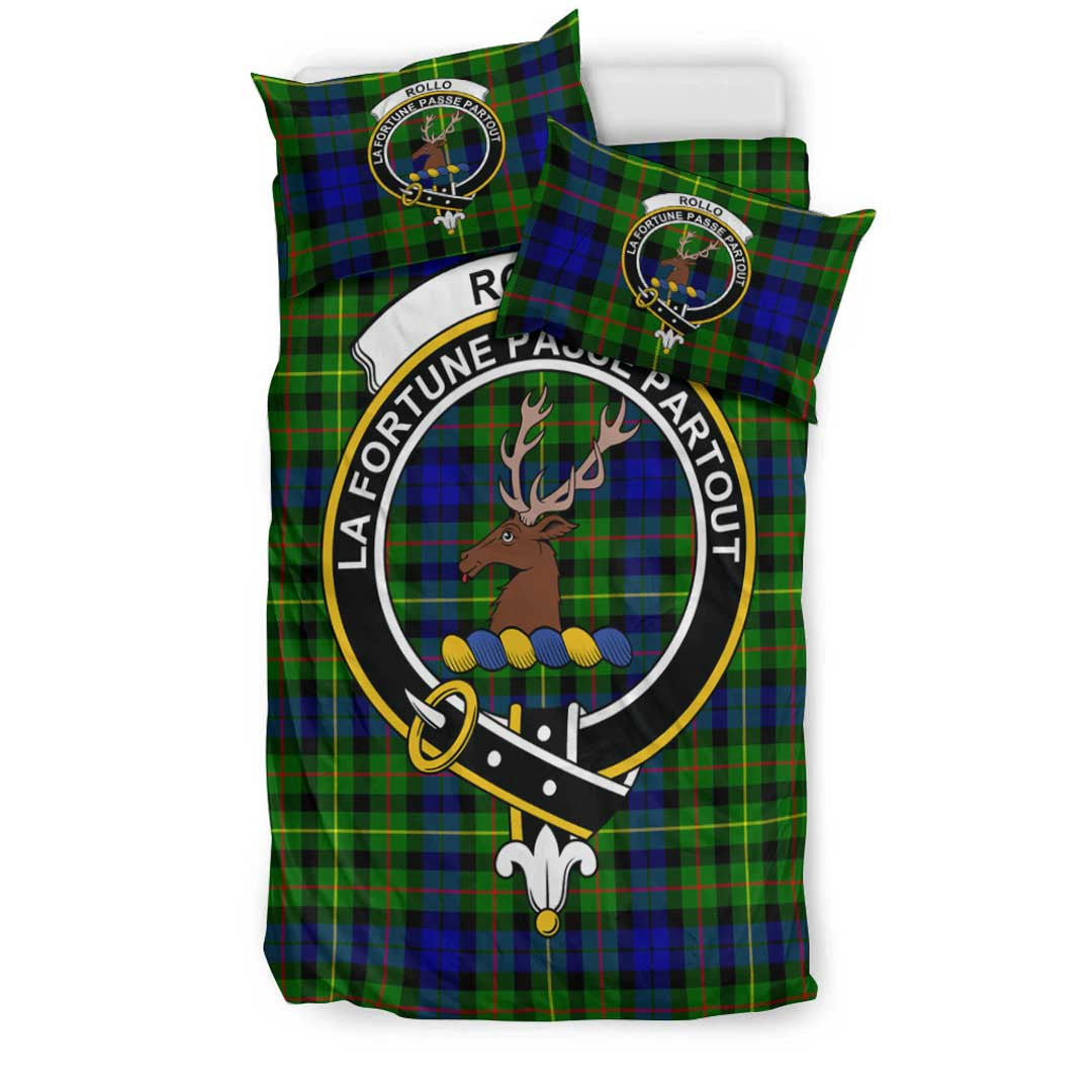 Rollo Modern Tartan Crest Bedding Set