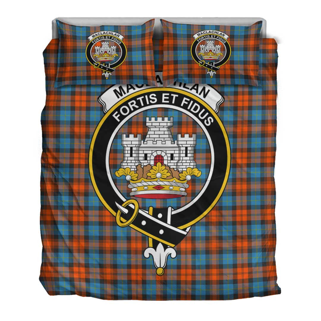 MacLachlan Ancient Tartan Crest Bedding Set