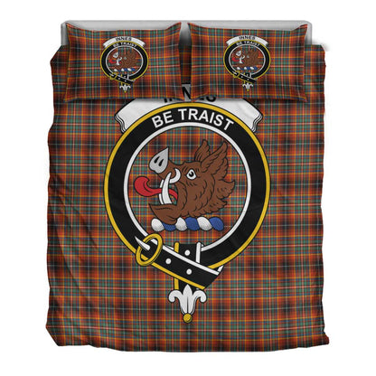 Innes Ancient Tartan Crest Bedding Set