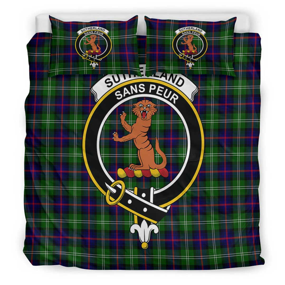 Sutherland Modern Tartan Crest Bedding Set