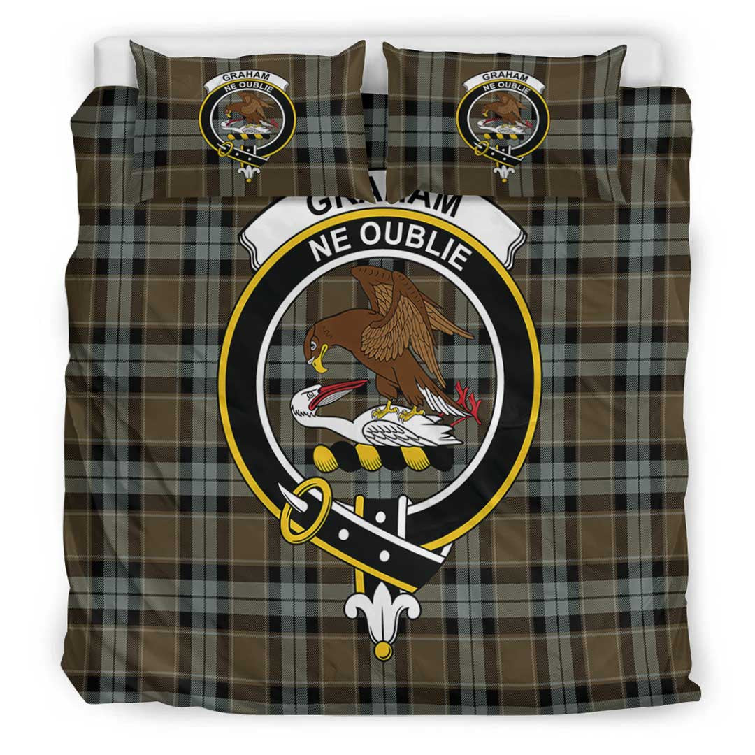 Graham of Menteith Weathered Tartan Crest Bedding Set