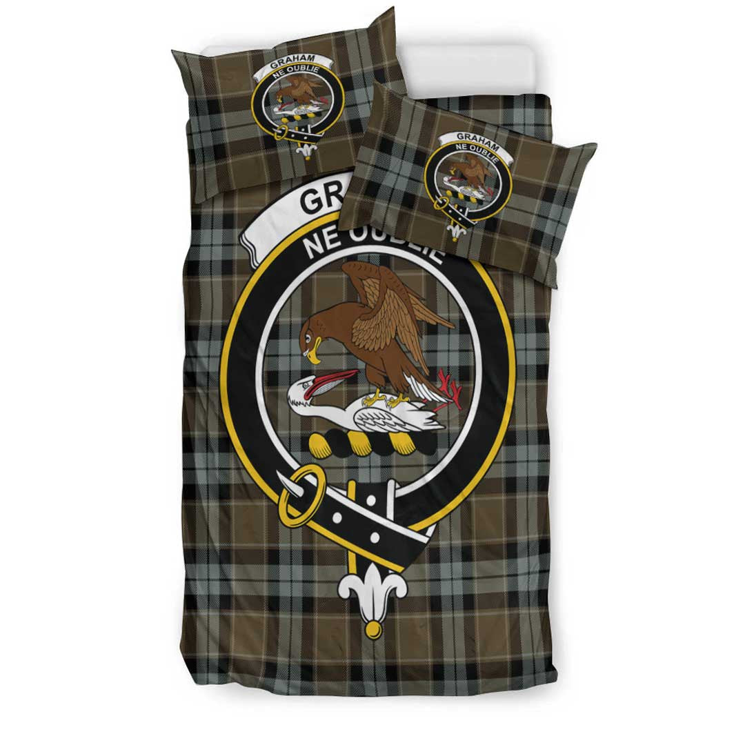 Graham of Menteith Weathered Tartan Crest Bedding Set