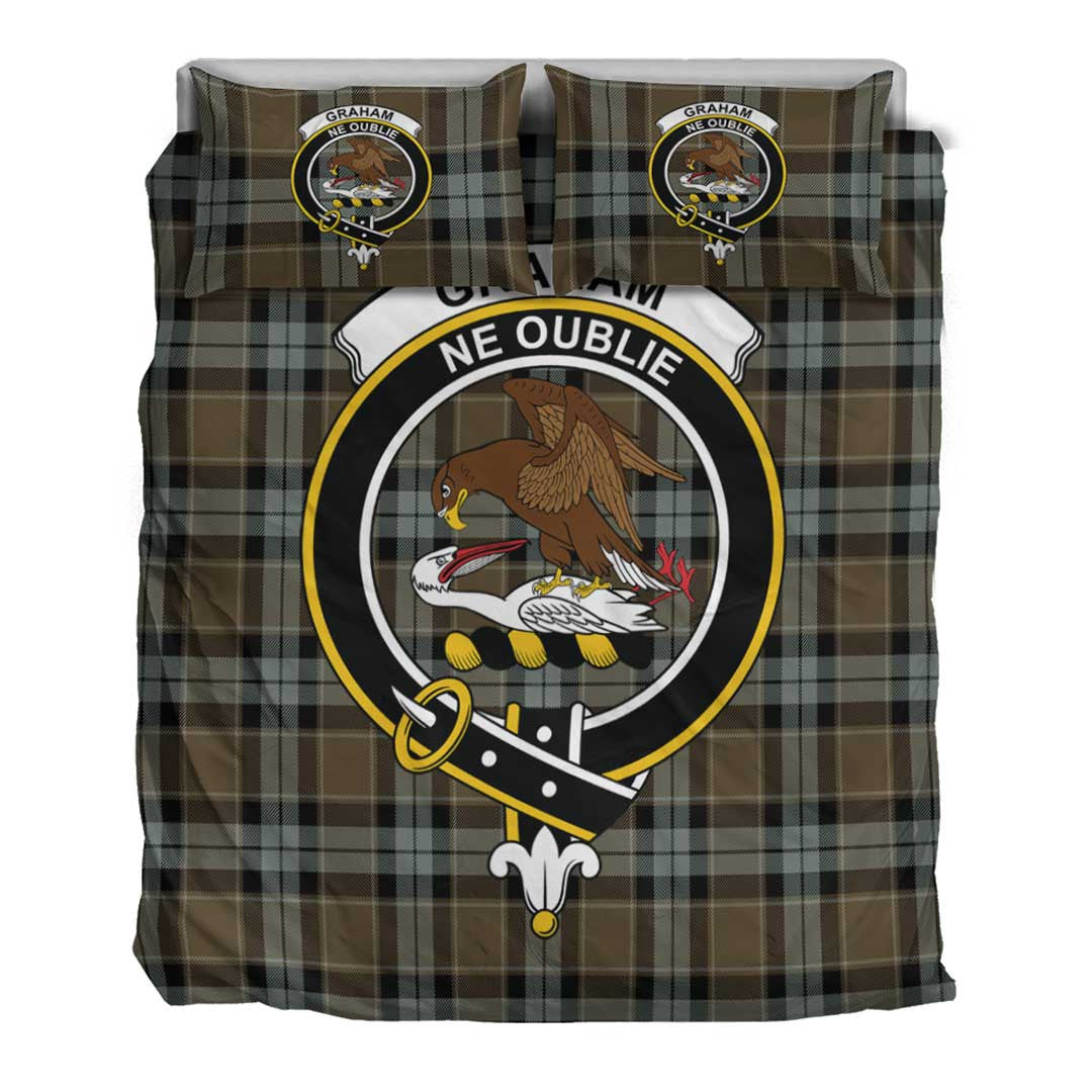 Graham of Menteith Weathered Tartan Crest Bedding Set