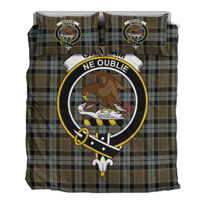 Graham of Menteith Weathered Tartan Crest Bedding Set