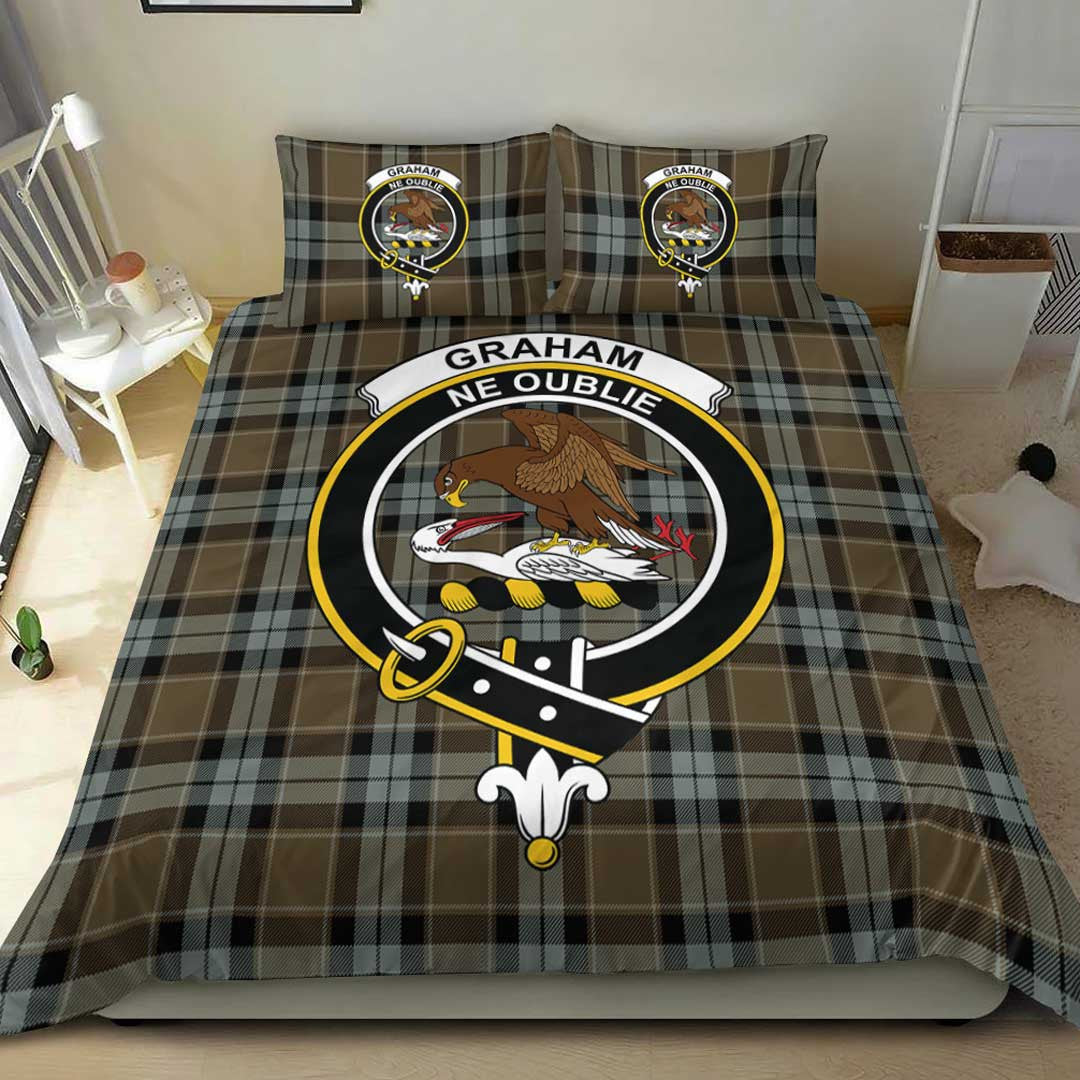 Graham of Menteith Weathered Tartan Crest Bedding Set