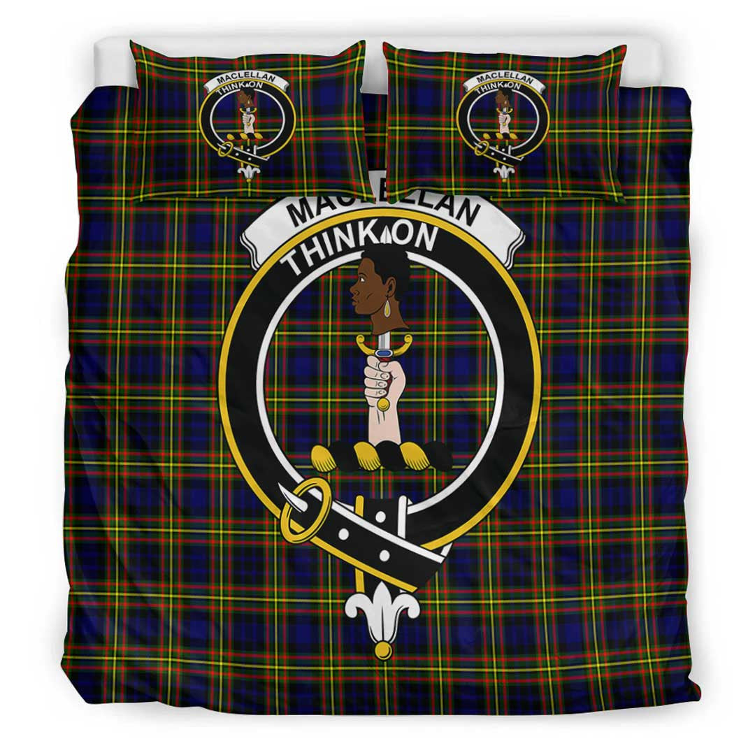 MacLellan Modern Tartan Crest Bedding Set