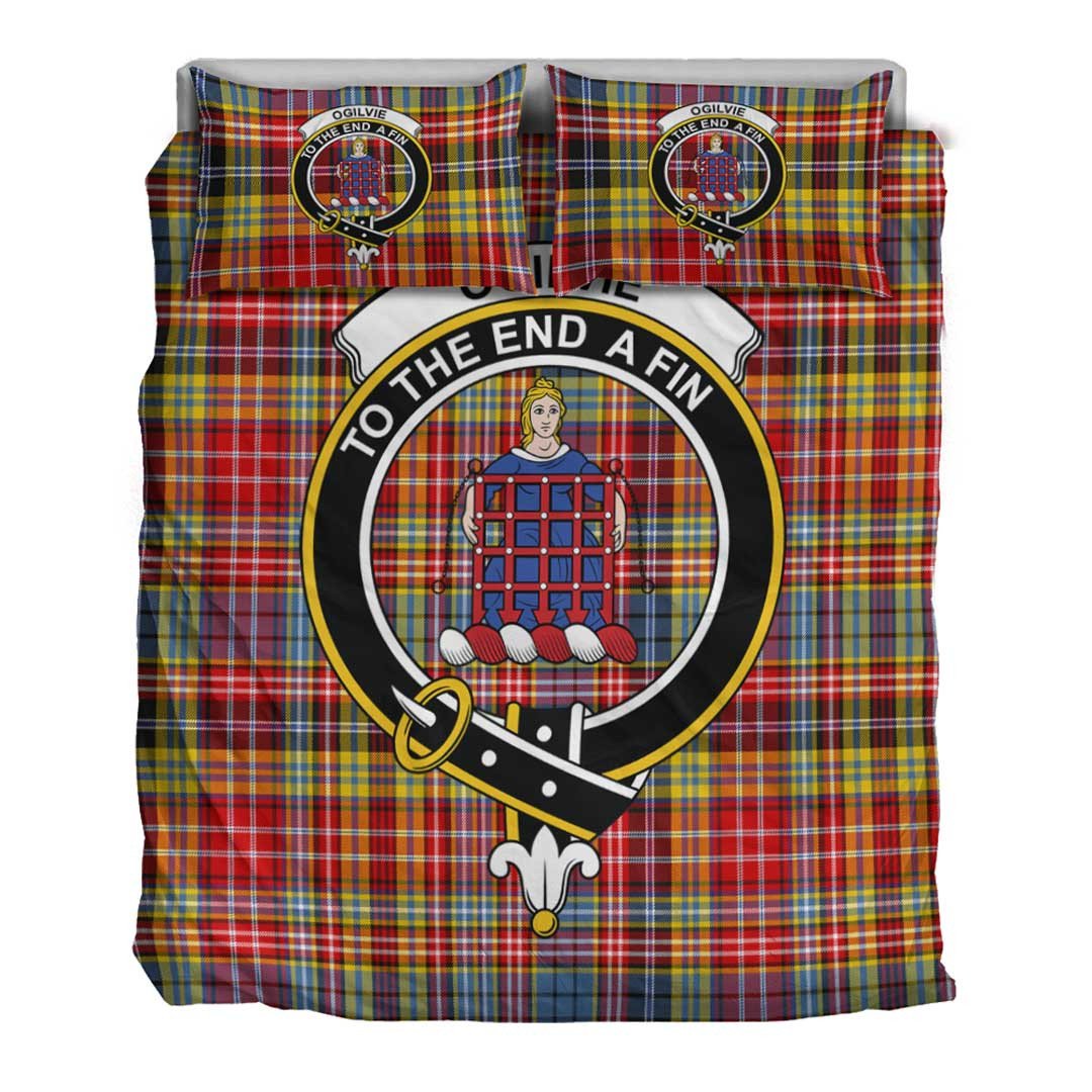 Ogilvie Tartan Crest Bedding Set