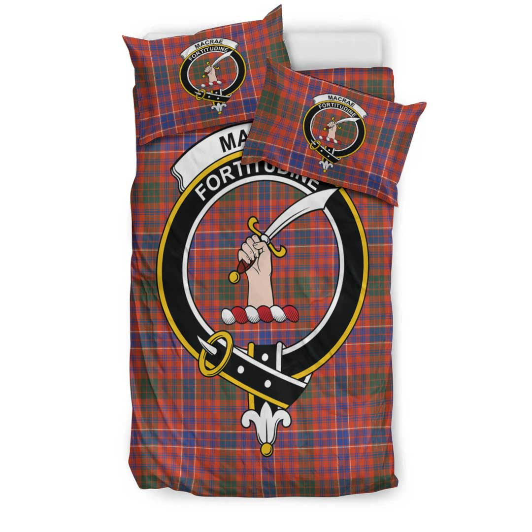 MacRae Ancient Tartan Crest Bedding Set