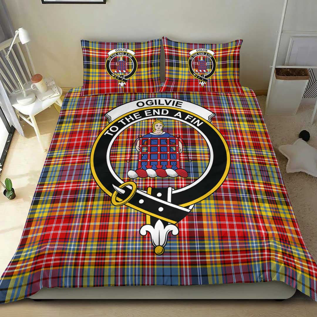 Ogilvie Tartan Crest Bedding Set