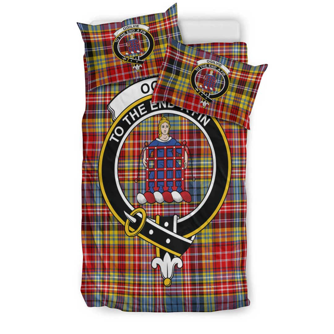 Ogilvie Tartan Crest Bedding Set