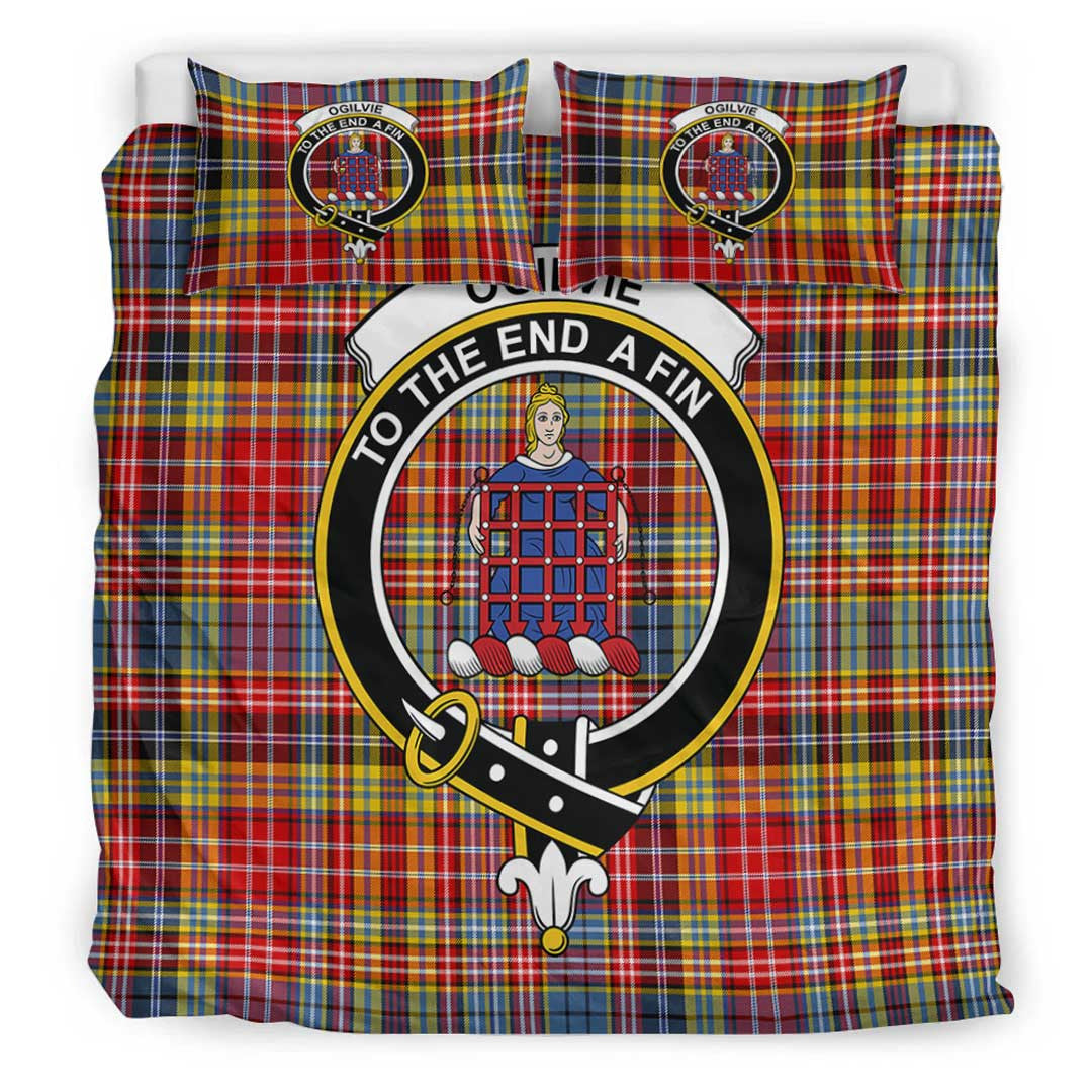 Ogilvie Tartan Crest Bedding Set