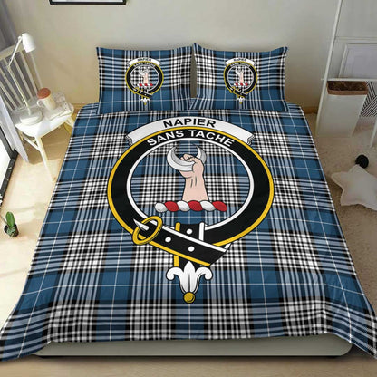 Napier Modern Tartan Crest Bedding Set