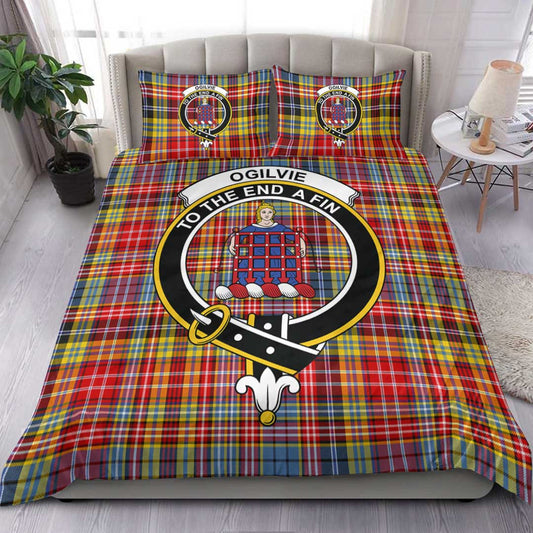 Ogilvie Tartan Crest Bedding Set