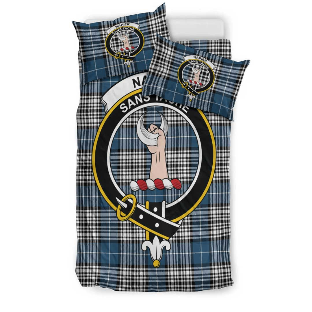 Napier Modern Tartan Crest Bedding Set