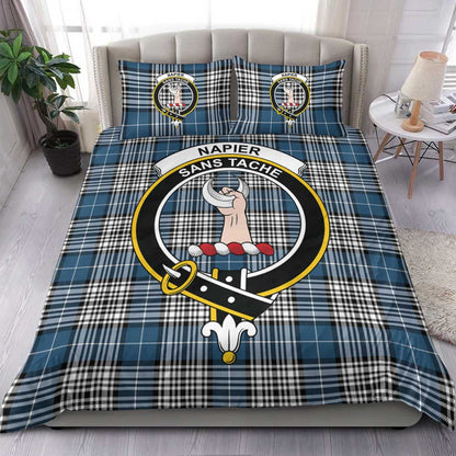 Napier Modern Tartan Crest Bedding Set