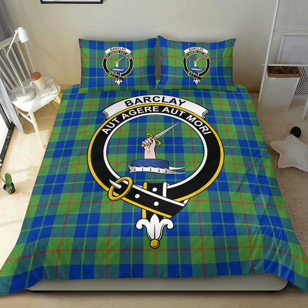 Barclay Hunting Ancient Tartan Crest Bedding Set