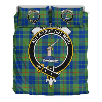 Barclay Hunting Ancient Tartan Crest Bedding Set