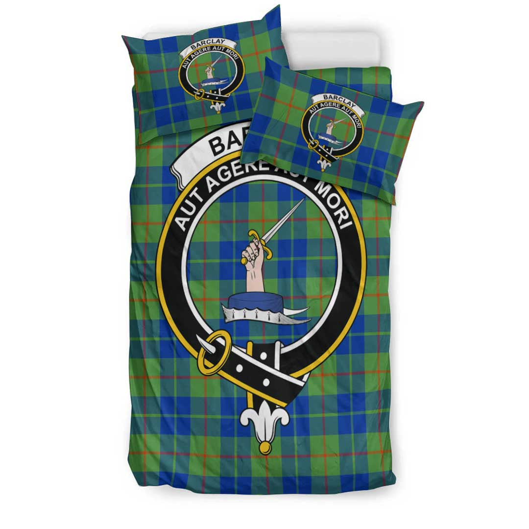 Barclay Hunting Ancient Tartan Crest Bedding Set