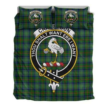 Cranstoun Tartan Crest Bedding Set