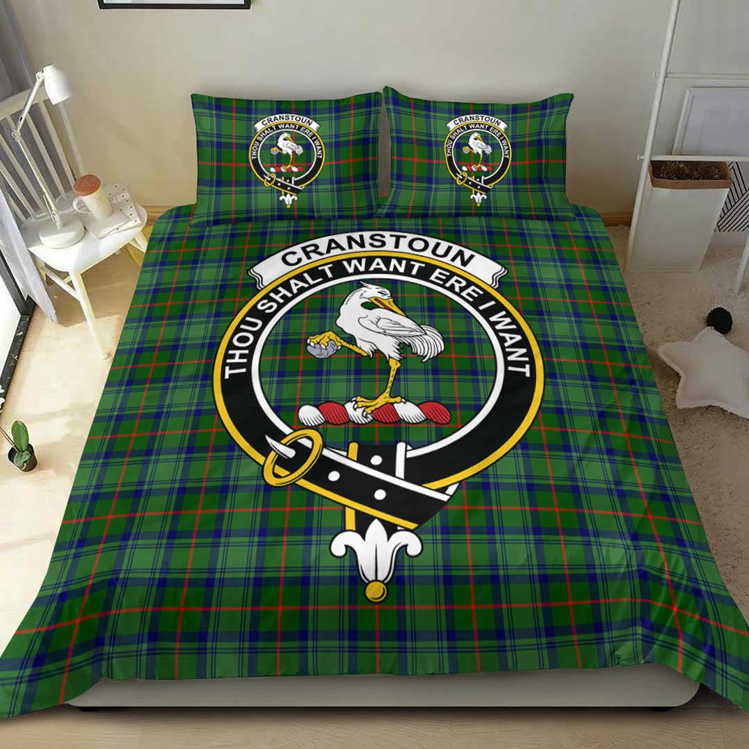 Cranstoun Tartan Crest Bedding Set