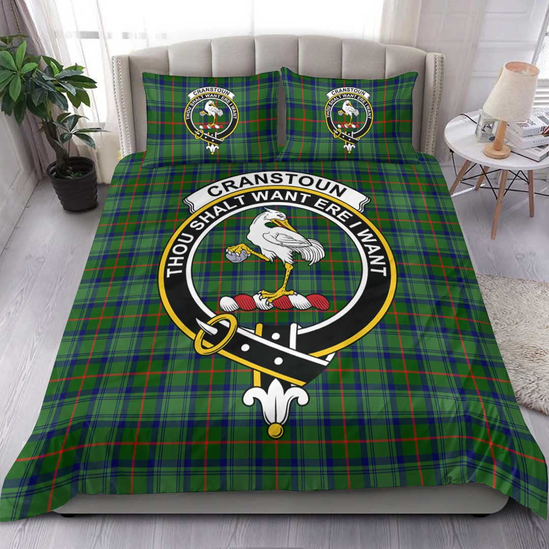 Cranstoun Tartan Crest Bedding Set