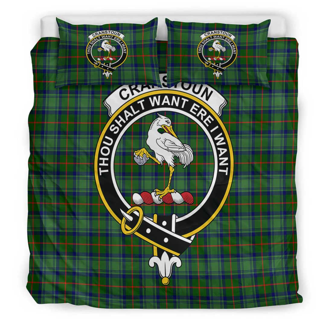 Cranstoun Tartan Crest Bedding Set