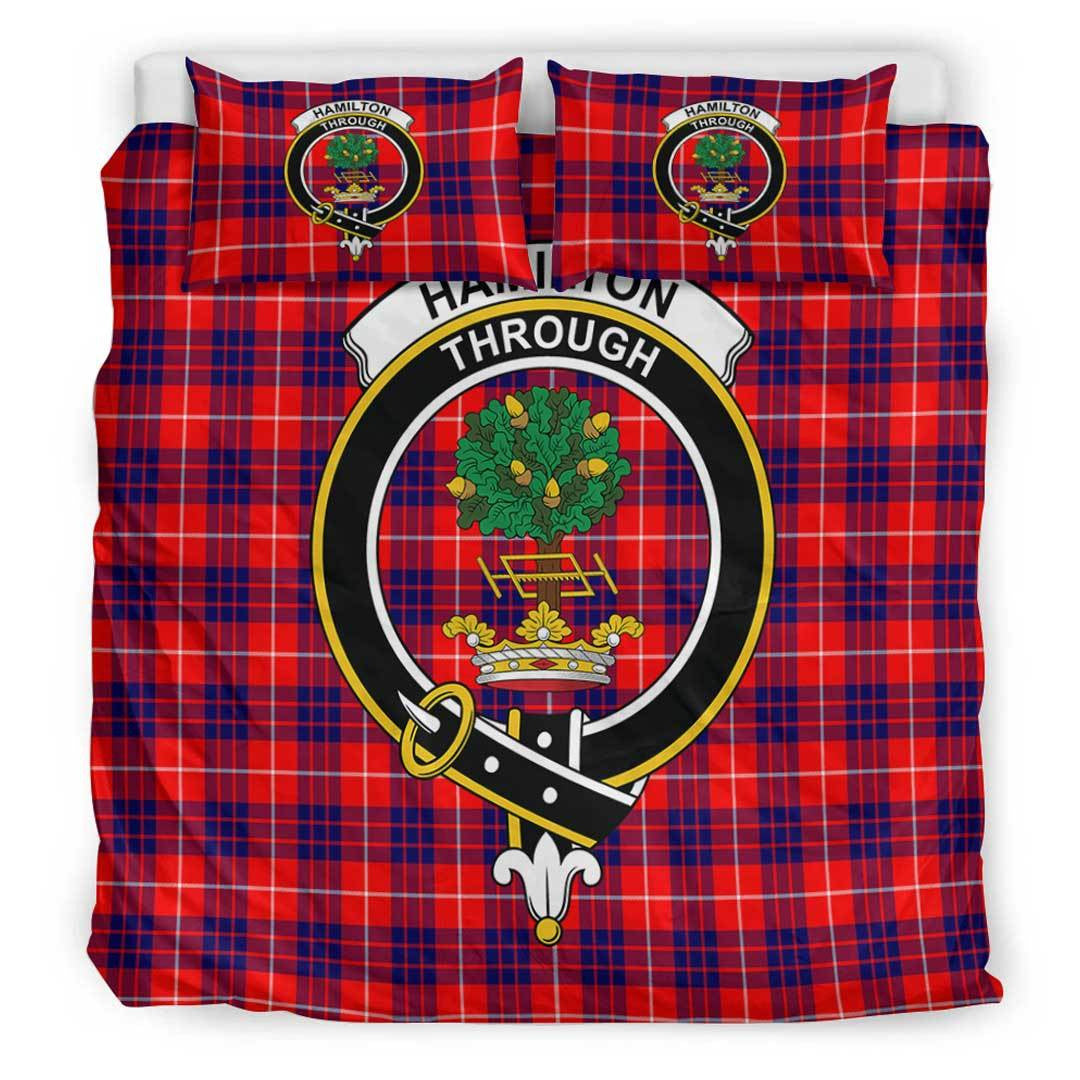 Hamilton Modern Tartan Crest Bedding Set