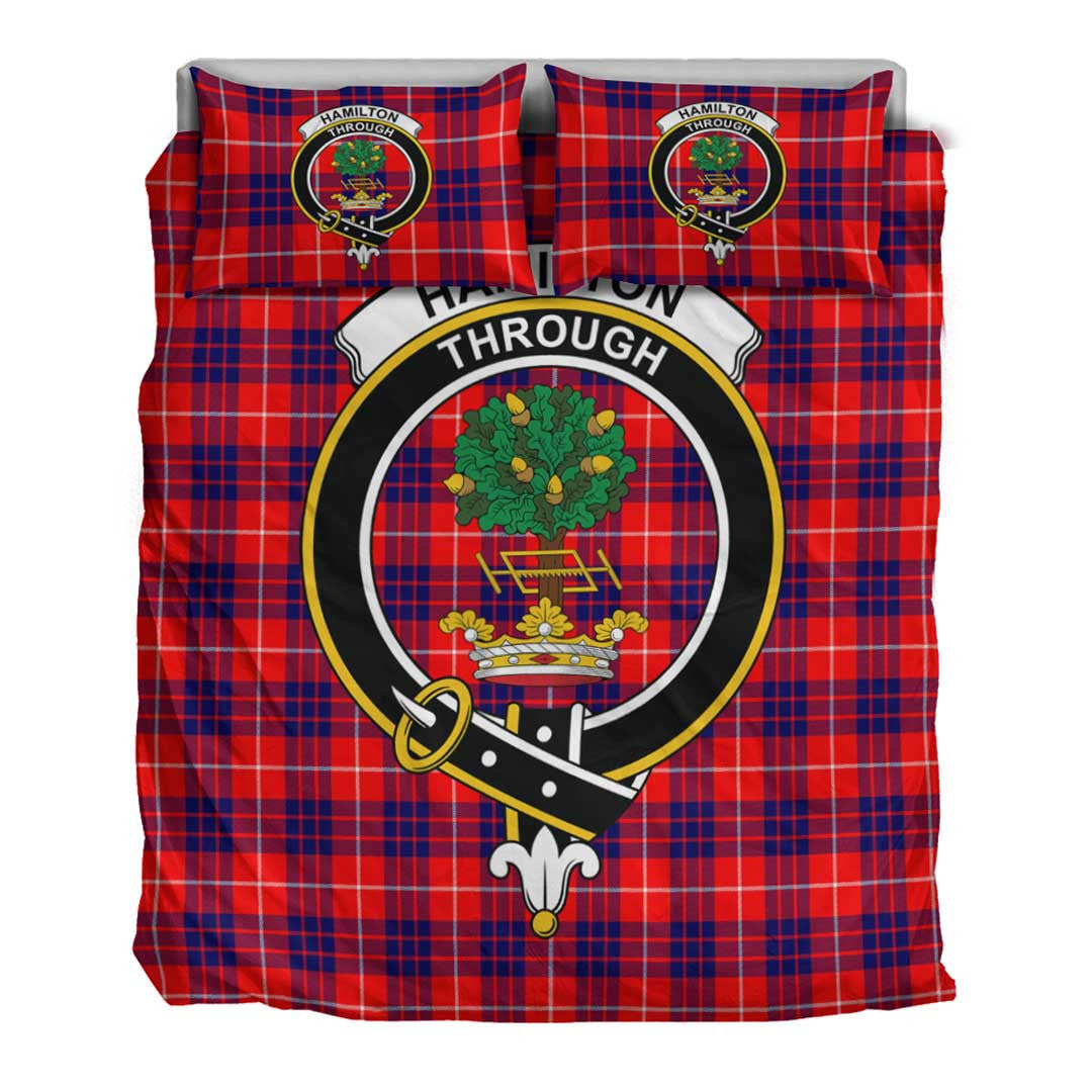 Hamilton Modern Tartan Crest Bedding Set