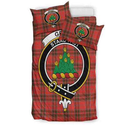 Grant Weathered Tartan Crest Bedding Set