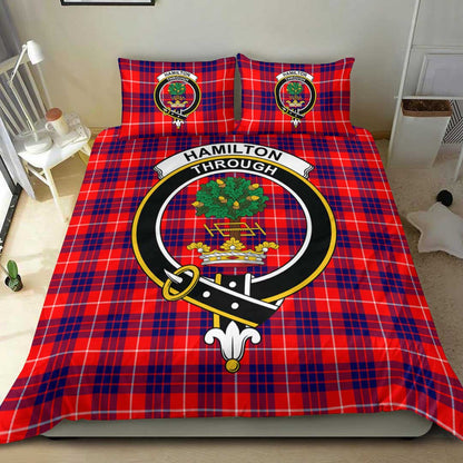 Hamilton Modern Tartan Crest Bedding Set