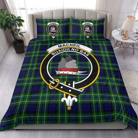 MacNeil of Colonsay Modern Tartan Crest Bedding Set