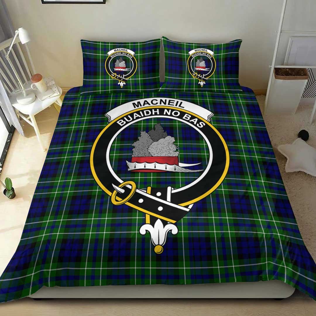 MacNeil of Colonsay Modern Tartan Crest Bedding Set