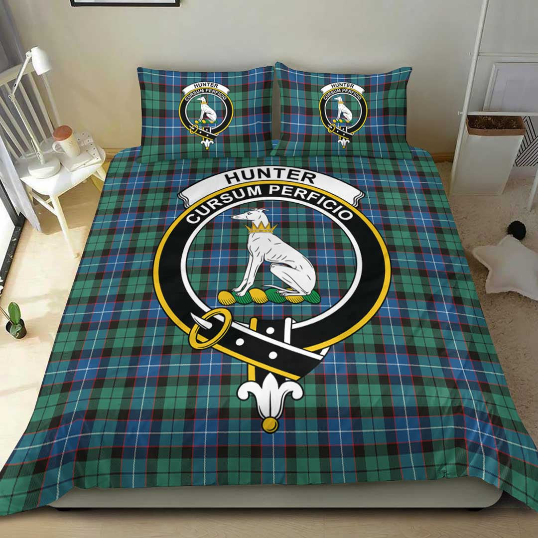 Hunter Ancient Tartan Crest Bedding Set