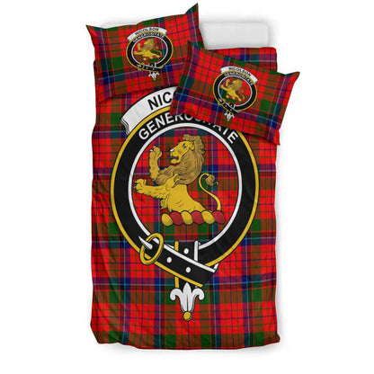 Nicolson Modern Tartan Crest Bedding Set