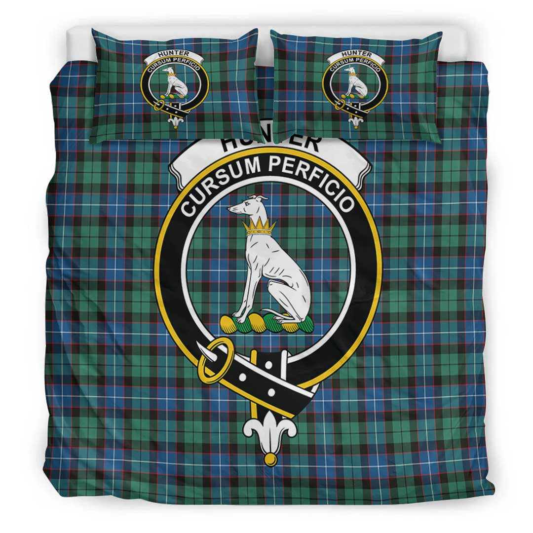 Hunter Ancient Tartan Crest Bedding Set