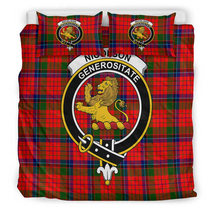 Nicolson Modern Tartan Crest Bedding Set