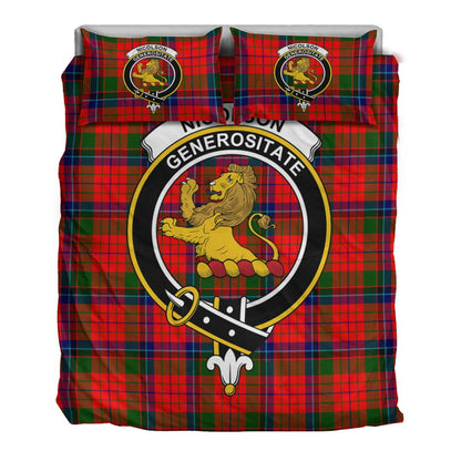 Nicolson Modern Tartan Crest Bedding Set