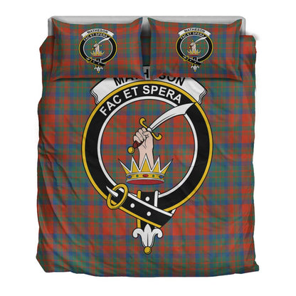 Matheson Ancient Tartan Crest Bedding Set